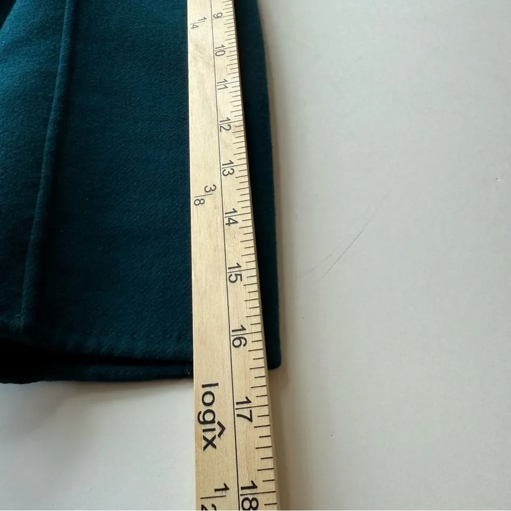 Talbots • Teal Wool Jacket Coat Blazer • Size 2 Petite • 3/4 Sleeve - Picture 7 of 13